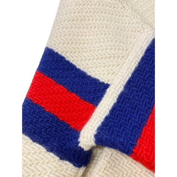 Gucci GG Zip Up Wool Mohair Web Striped Cardigan Classic Sweater Knit - Picture 7 of 8